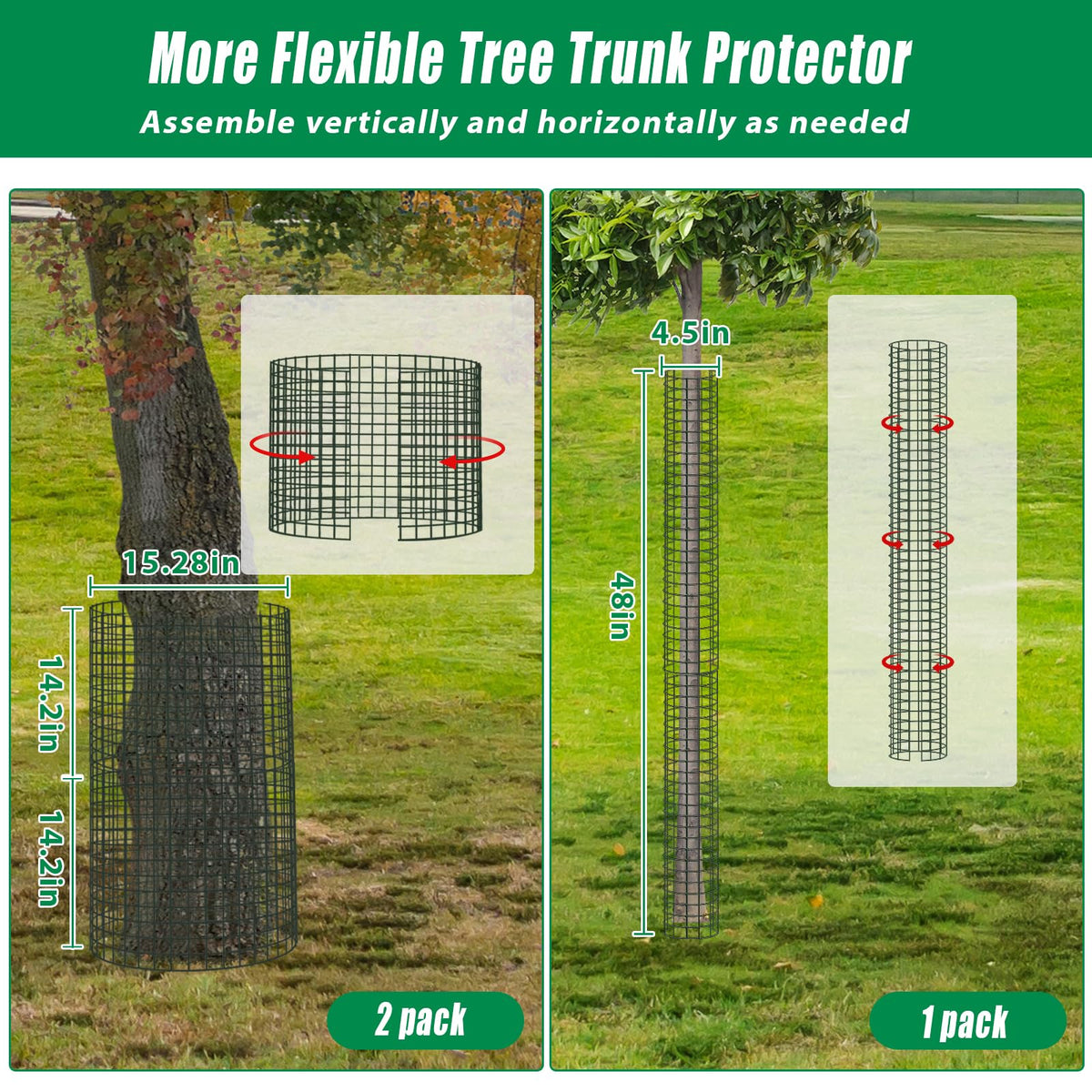UQM breathable mesh design promoting air circulation around bark