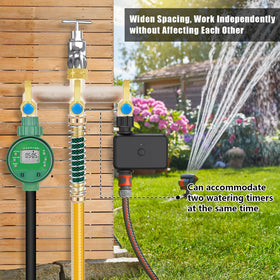 Compatible with standard 3/4-inch North American faucets and hoses.