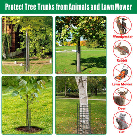 UQM protection against deer and lawn equipment for sapling care