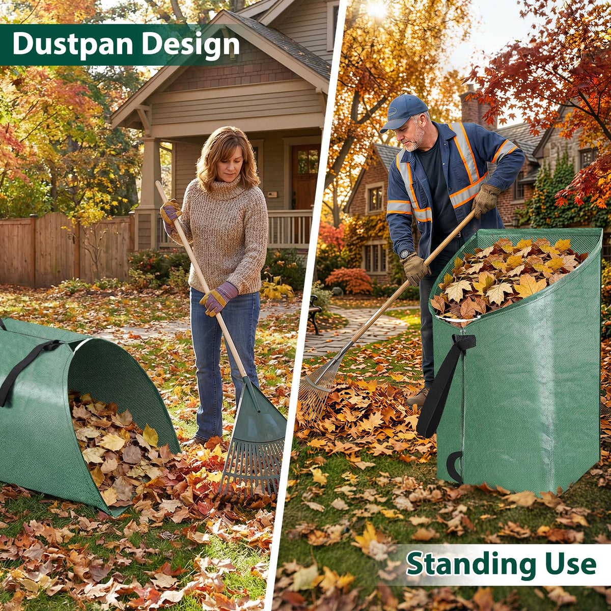 UQM fiberglass rods provide sturdy support for yard cleanup