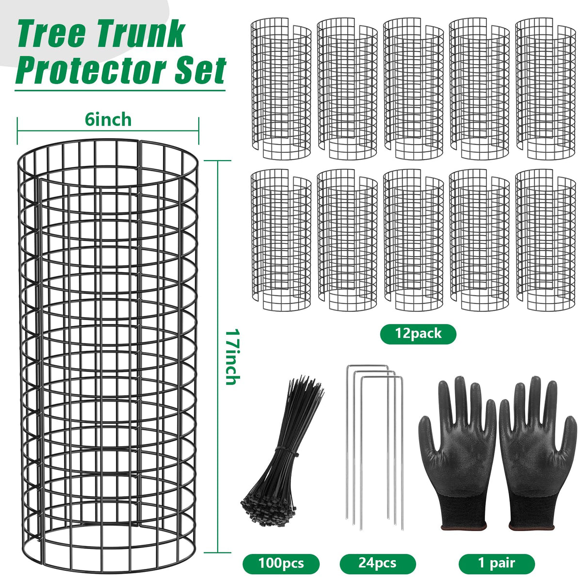 UQM Ground nails included for secure grounding of the protector