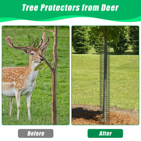 UQM ground nails securing the protector into soil