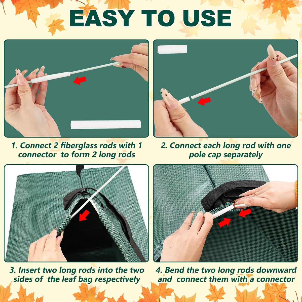 UQM multi-purpose yard bag in use for leaves and branches