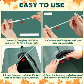 UQM multi-purpose yard bag in use for leaves and branches