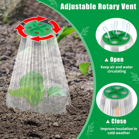 UQM transparent cloche provides excellent light transmission for thriving plants