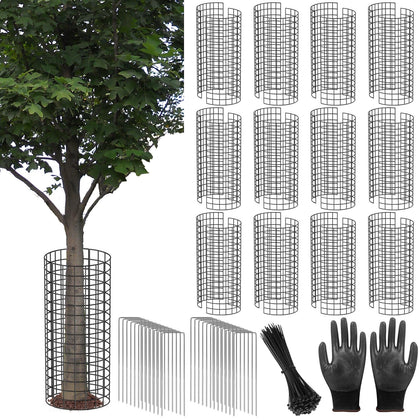 UQM Tree Trunk Protector kit with metal mesh guards for durable trunk protection