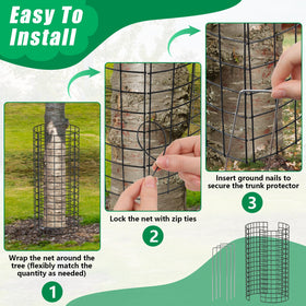 UQM Tree Trunk Protector versatile use around lamps and garden features