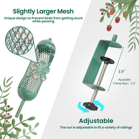 Retro-style metal bird bath adds vintage charm to outdoor spaces