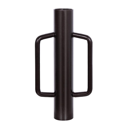 Urban Deco fence post driver with steel head and handle for precise post setting.