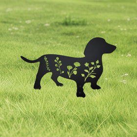 Urbraneco black metal outdoor decor thrives in all seasons with durable weather resistant finish.