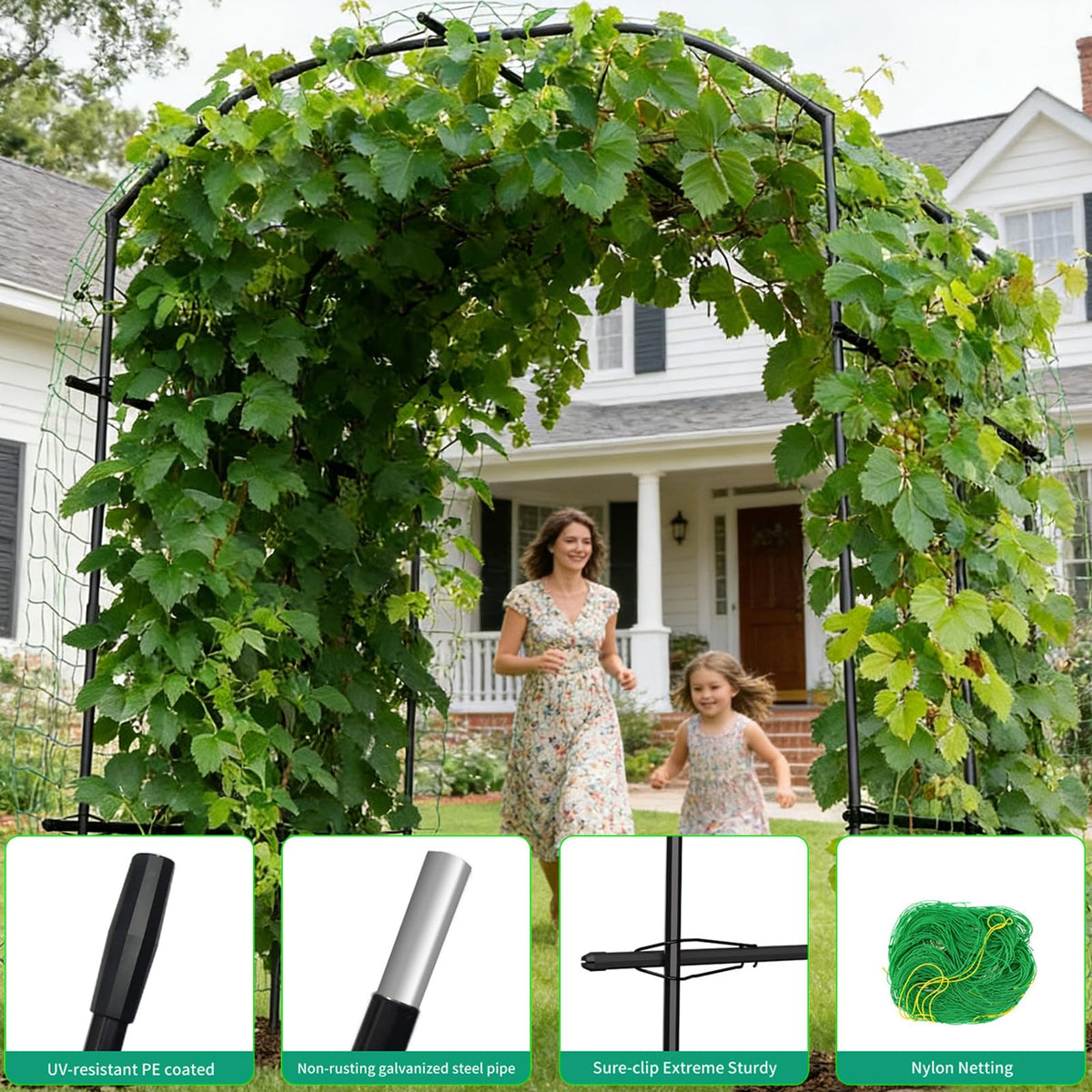UrGROWA outdoor garden setup showing easy installation and setup