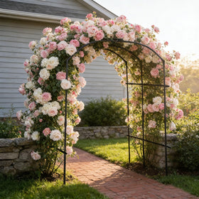 UrGROWA vegetable trellis use demonstrates versatile garden support