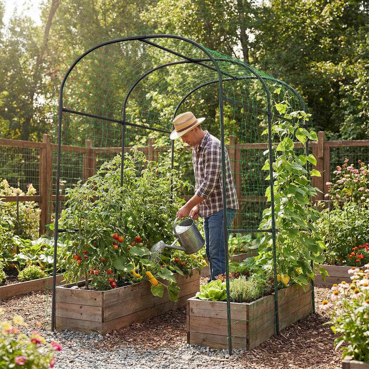 UrGROWA adjustable height connections tailor to plant height and growth stages.