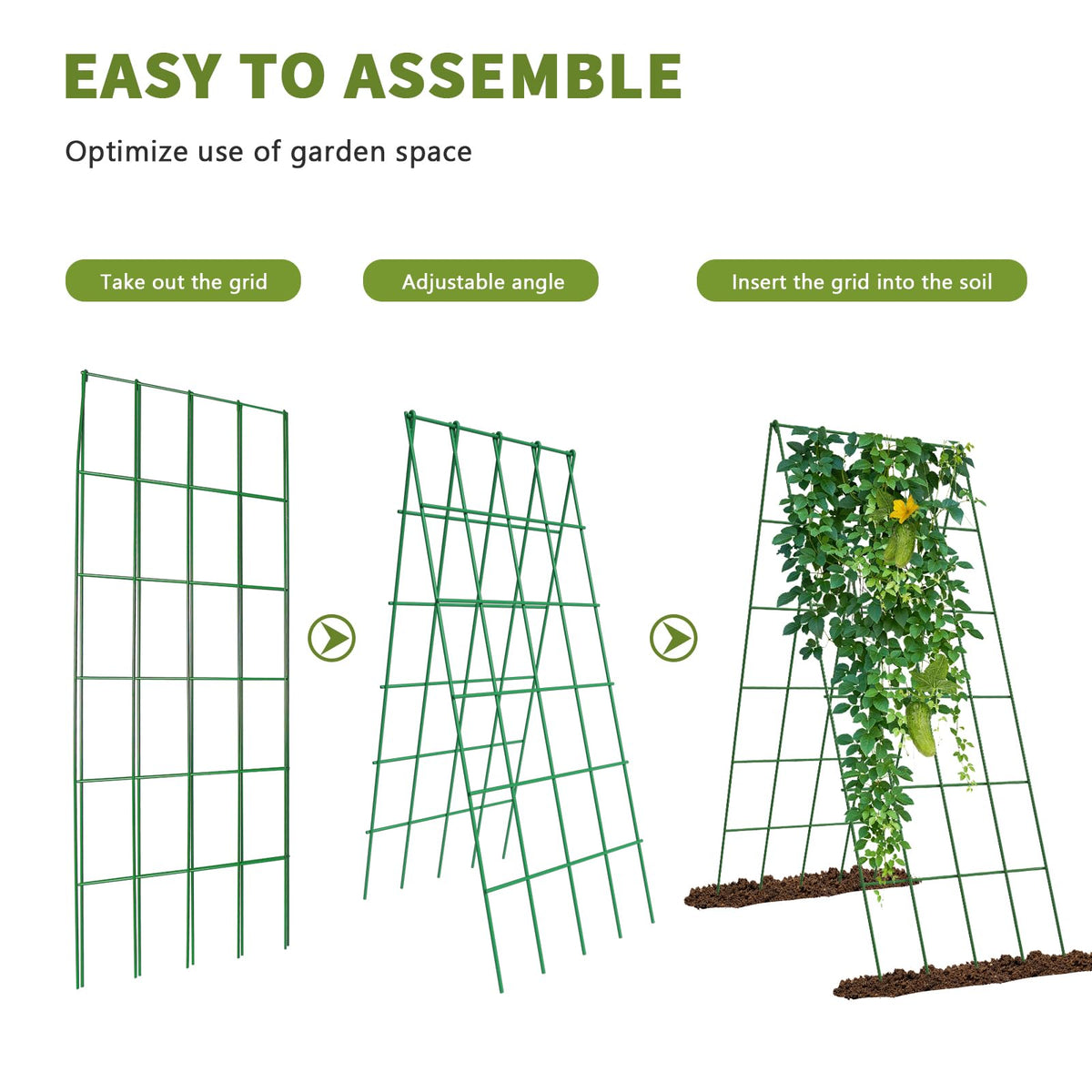 UrGROWA alloy steel frame with powder coating resists weathering