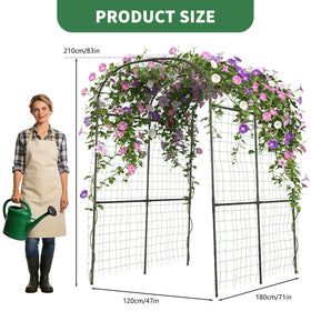 UrGROWA climbing plant support net helps plants attach as they grow.