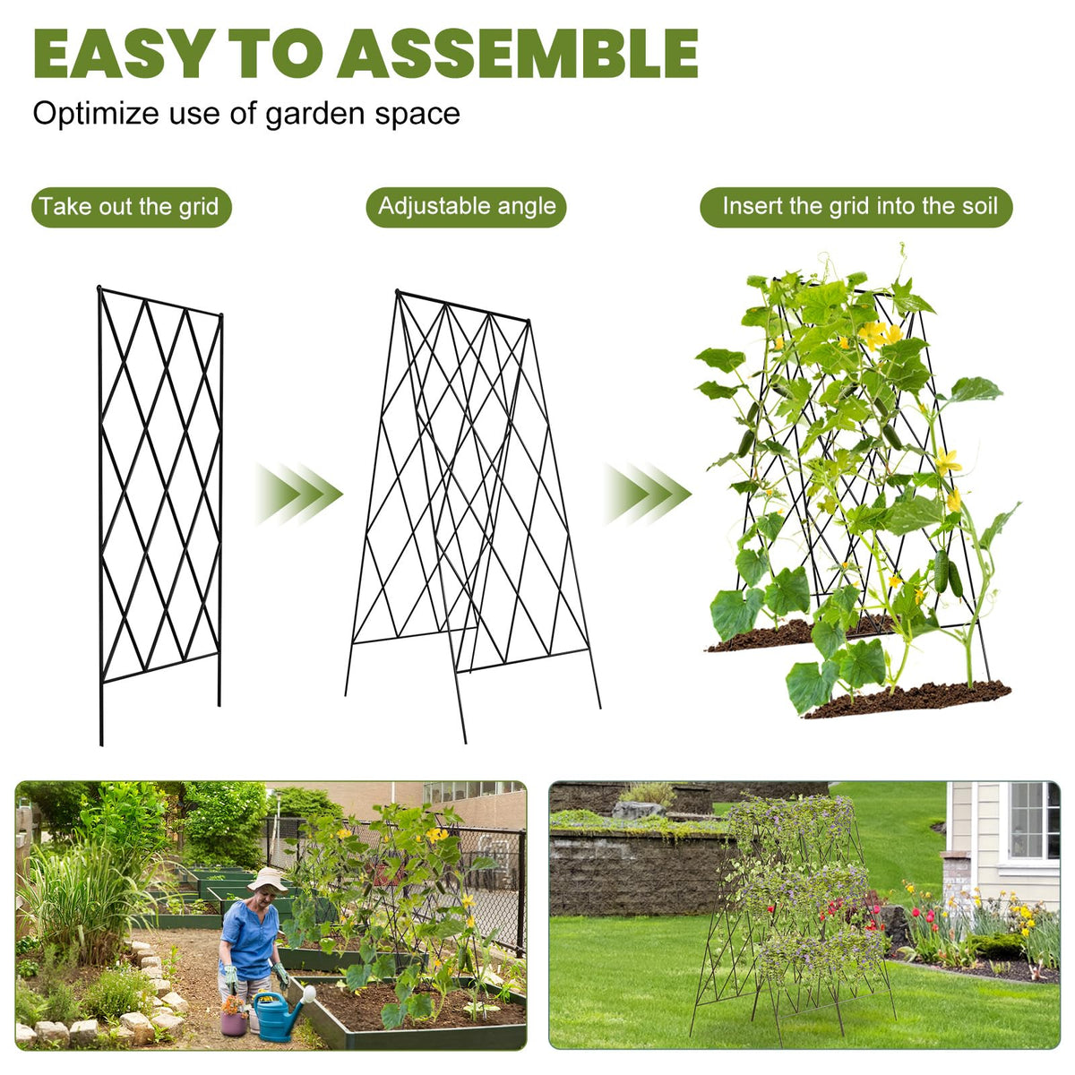 UrGROWA Cucumber Trellis accessories twist ties clips secure stems and strings