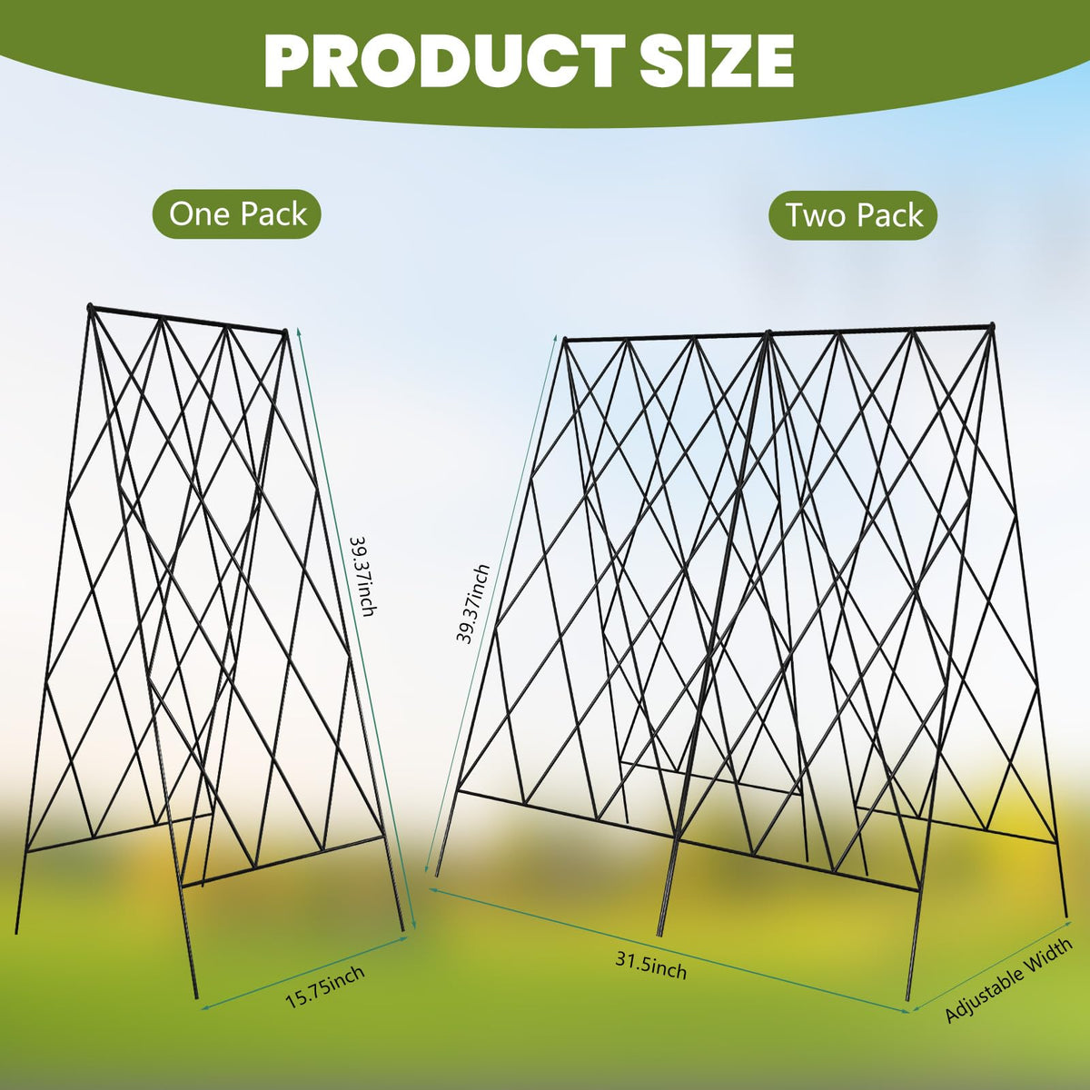 UrGROWA Cucumber Trellis cable ties reinforce support for dense vines