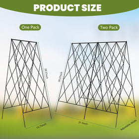 UrGROWA Cucumber Trellis cable ties reinforce support for dense vines