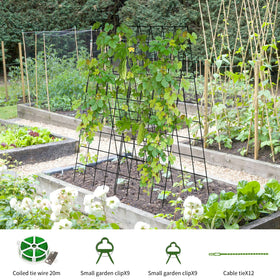 UrGROWA foldable A-frame design provides stable plant support