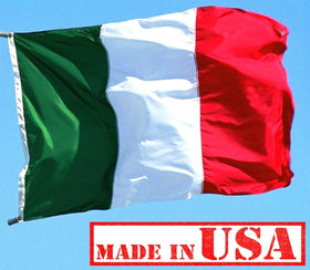 US Flag Factory SolarMax nylon fabric on Italy flag resists fading