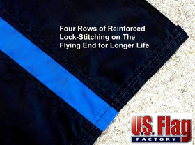 US Flag Factory SolarMax nylon outdoor flag resists UV fading for long-term use.