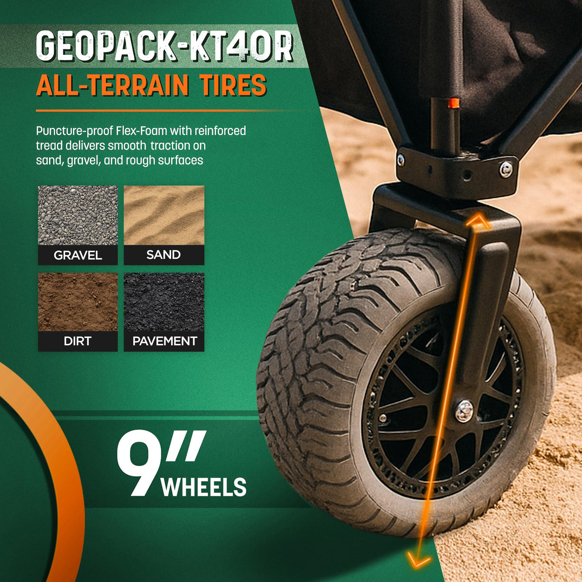 300 lb capacity steel frame of Outlander XL ready to carry gear