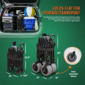 Expanded cargo bay on Outlander XL fits full-size beach and camping gear