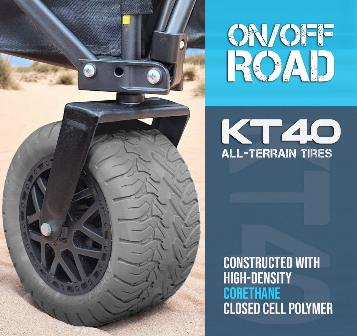 Solid-core construction of US Original Outlander XL wagon for sturdy support