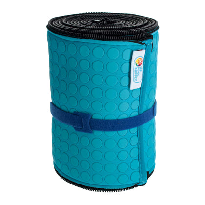 US Pool Supply 8-foot teal handrail cover with zipper for a safer, non-slip pool entry.