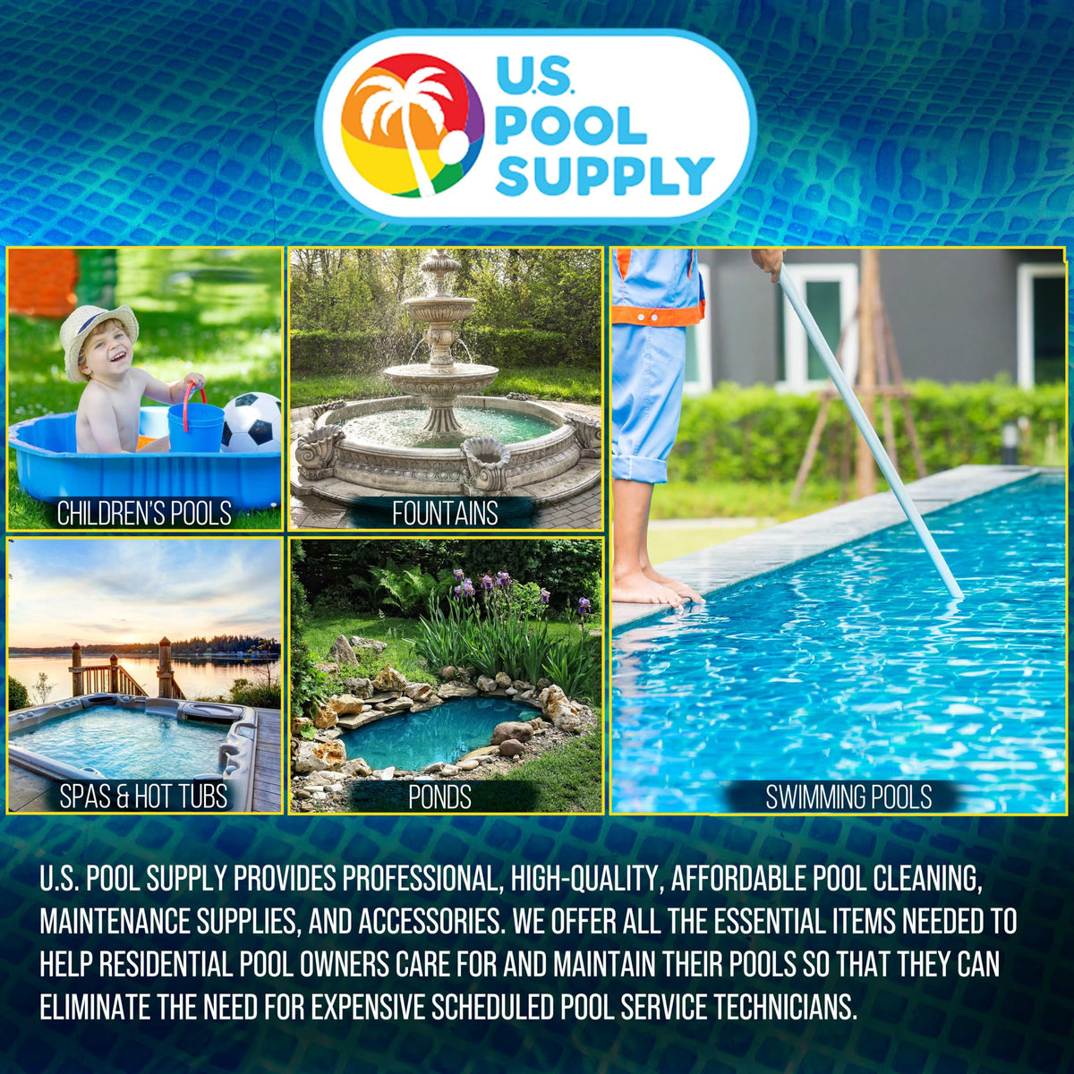 US Pool Supply above-ground hose system kit supports maintenance