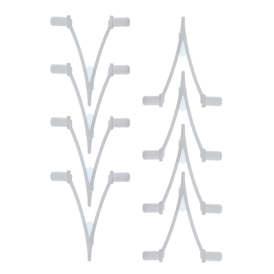 US Pool Supply butterfly V-clip pack secures accessories quickly on standard poles.