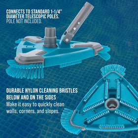 U.S. Pool Supply EZ Clip handle enables quick setup