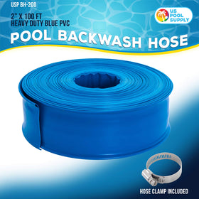 US Pool Supply drainage hose laid flat for easy draining