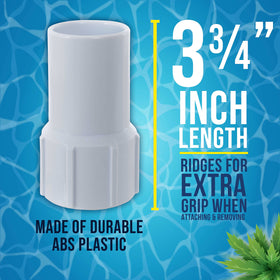 US Pool Supply durable ABS plastic cuff withstands year-round pool use.