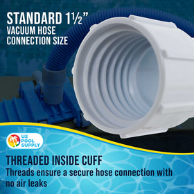 US Pool Supply easy twist-install hose connection for vacuum head setup.
