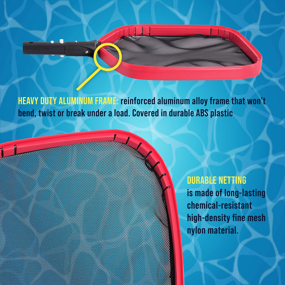 U.S. Pool Supply EZ Clip Handle for easy attachment and safe operation.