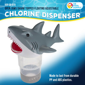 US Pool Supply Great White Shark teeth detail adds fun focal point and dosing control