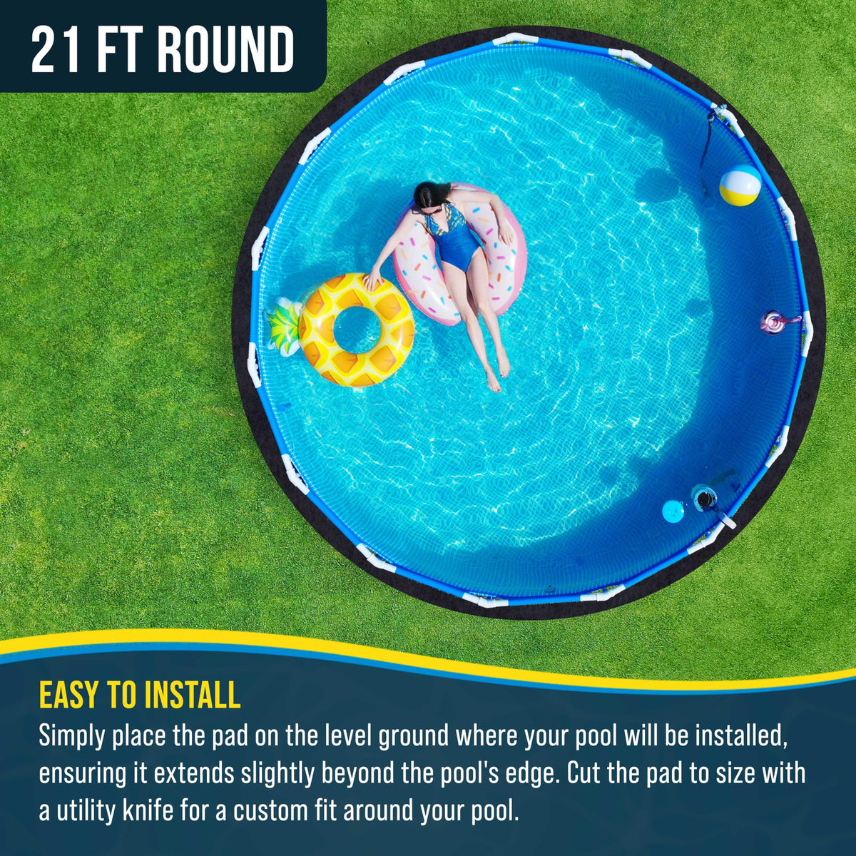 US Pool Supply Ground Shield provides protective layer between liner and ground.