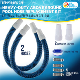 US Pool Supply hose adapters for secure pump connections
