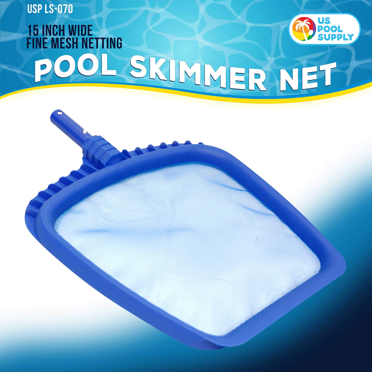 US Pool Supply professional skimmer edge glides smoothly for easier surface cleaning