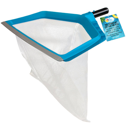 U.S. Pool Supply pool skimmer net with fine-mesh bag for efficient leaf removal.