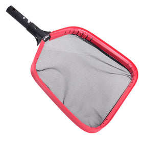 U.S. Pool Supply professional leaf skimmer with 14in aluminum frame for fast debris pickup.