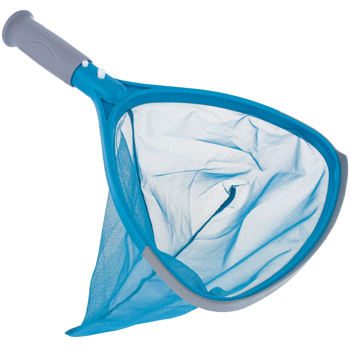 US Pool Supply professional skimmer net with grip handle for easy debris removal.