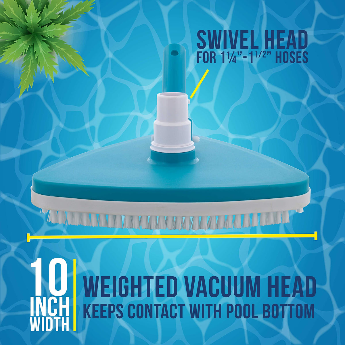 US Pool Supply vacuum head bumper protects vinyl liners during scrubbing
