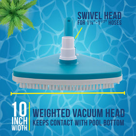 US Pool Supply vacuum head bumper protects vinyl liners during scrubbing