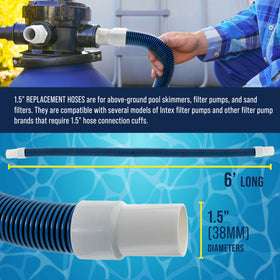 US Pool Supply stainless-steel clamps provide secure hose attachments