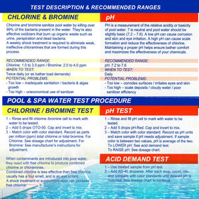 U.S. Pool Supply test tubes with caps for easy testing
