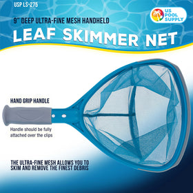 US Pool Supply ultra-fine mesh netting basket captures tiny debris safely.