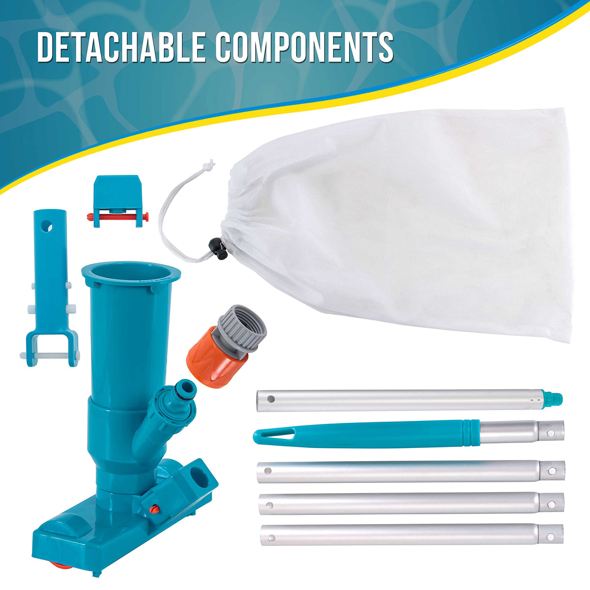 US Pool Supply spa cleaning tool designed for hot tubs and shallow pools.