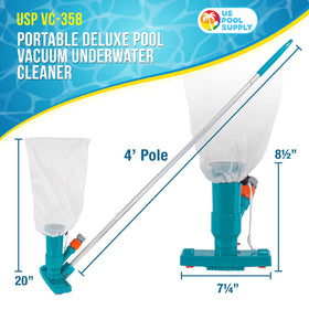 US Pool Supply leaf bag captures leaves and small debris during cleaning sessions.